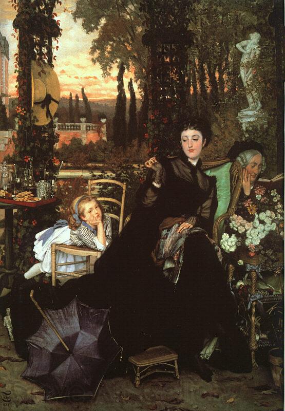 James Tissot Une Veuve  (A Widow) Spain oil painting art